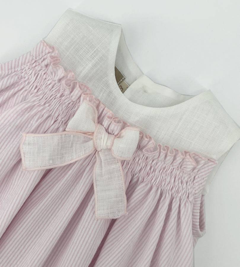 La Stupenderia WHITE AND PINK STRIPED DRESS Hotsell