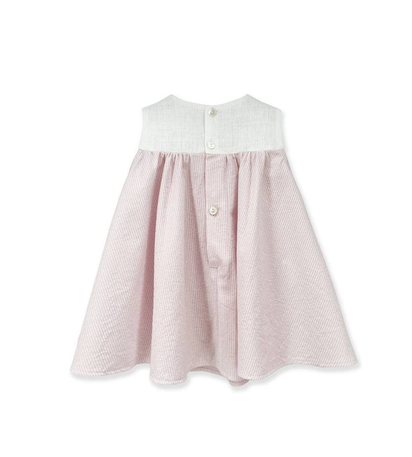 La Stupenderia WHITE AND PINK STRIPED DRESS Hotsell