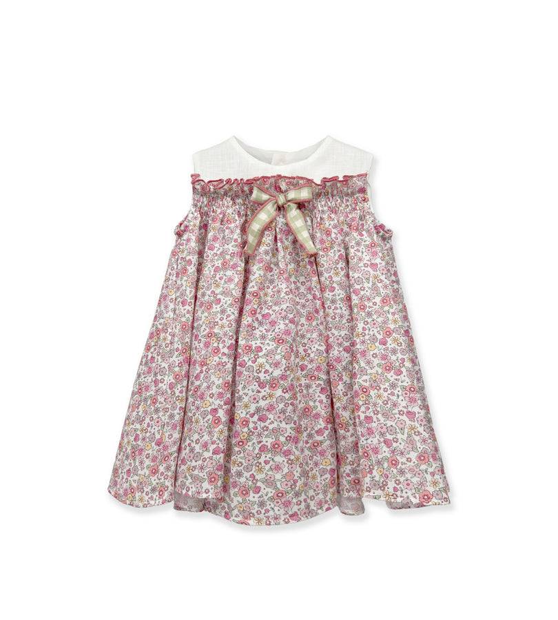 La Stupenderia PINK AND ORANGE FLOWER DRESS Vendita Economica
