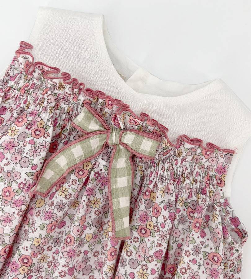 La Stupenderia PINK AND ORANGE FLOWER DRESS Vendita Economica