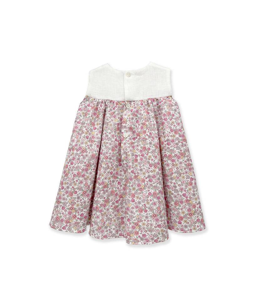 La Stupenderia PINK AND ORANGE FLOWER DRESS Vendita Economica
