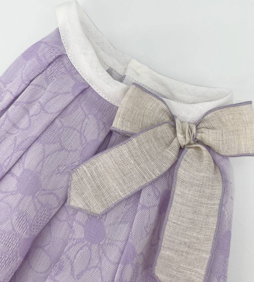 La Stupenderia LILAC DRESS WITH FLOWERS Saldi Di Fabbrica