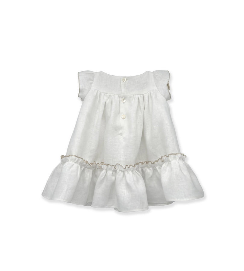 La Stupenderia WHITE LINEN DRESS I Più Venduti