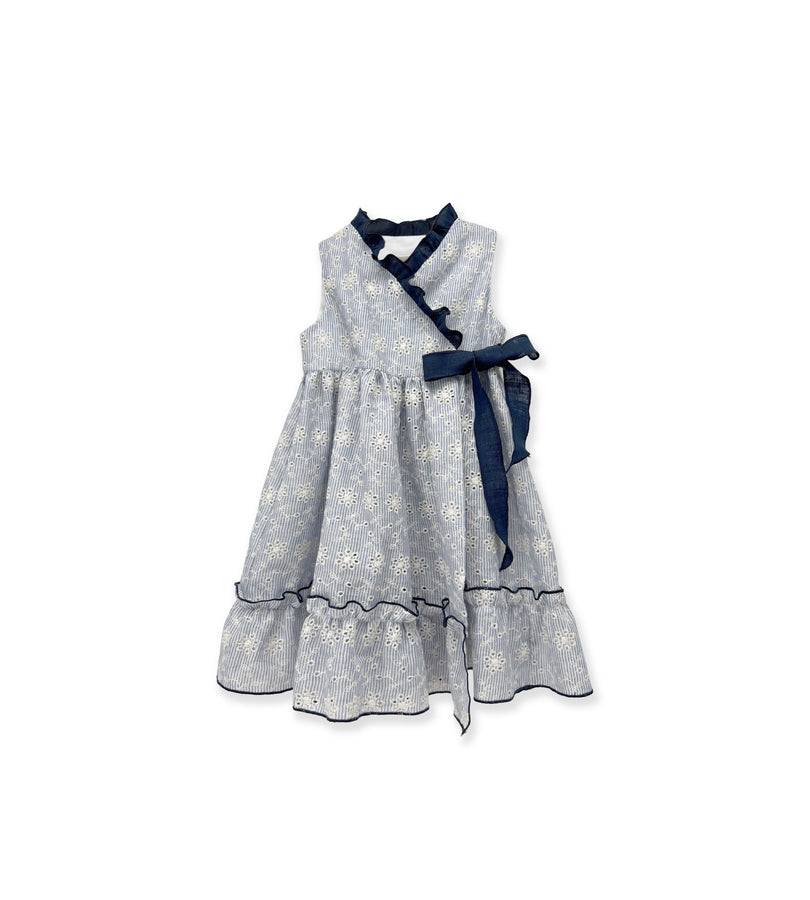 La Stupenderia BLUE STRIPED DRESS AND EMBROIDERIES Negozio
