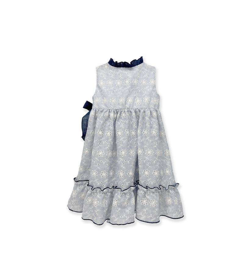La Stupenderia BLUE STRIPED DRESS AND EMBROIDERIES Negozio