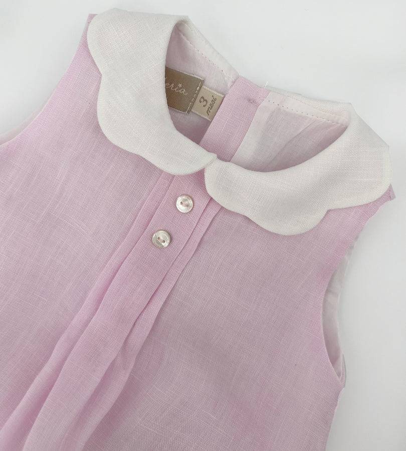 La Stupenderia PINK LINEN ROMPER In Linea