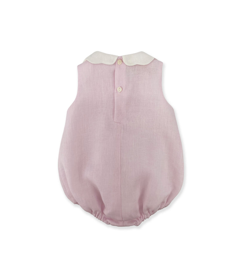La Stupenderia PINK LINEN ROMPER In Linea
