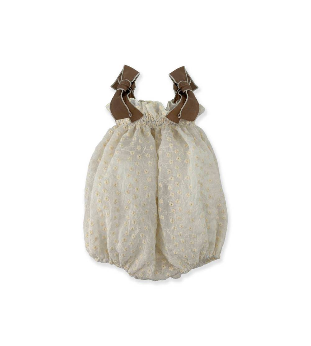 La Stupenderia CREAM ROMPER WITH BOWS Promozione