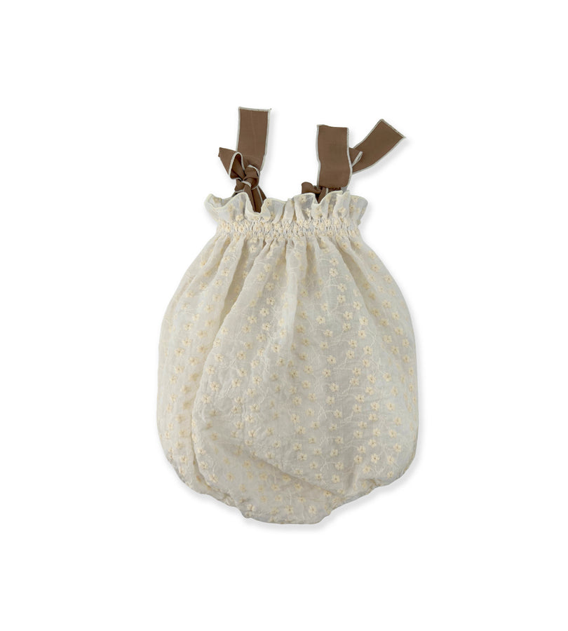 La Stupenderia CREAM ROMPER WITH BOWS Promozione