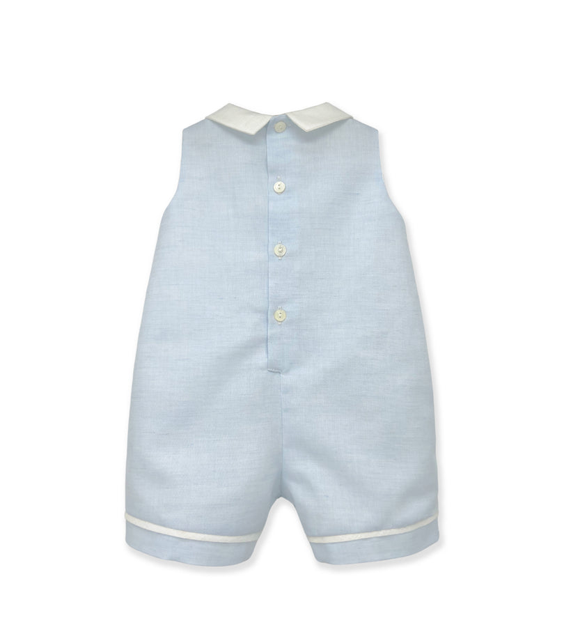 La Stupenderia BLUE LINEN ROMPER Offerta