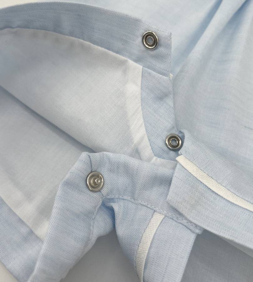 La Stupenderia BLUE LINEN ROMPER Offerta