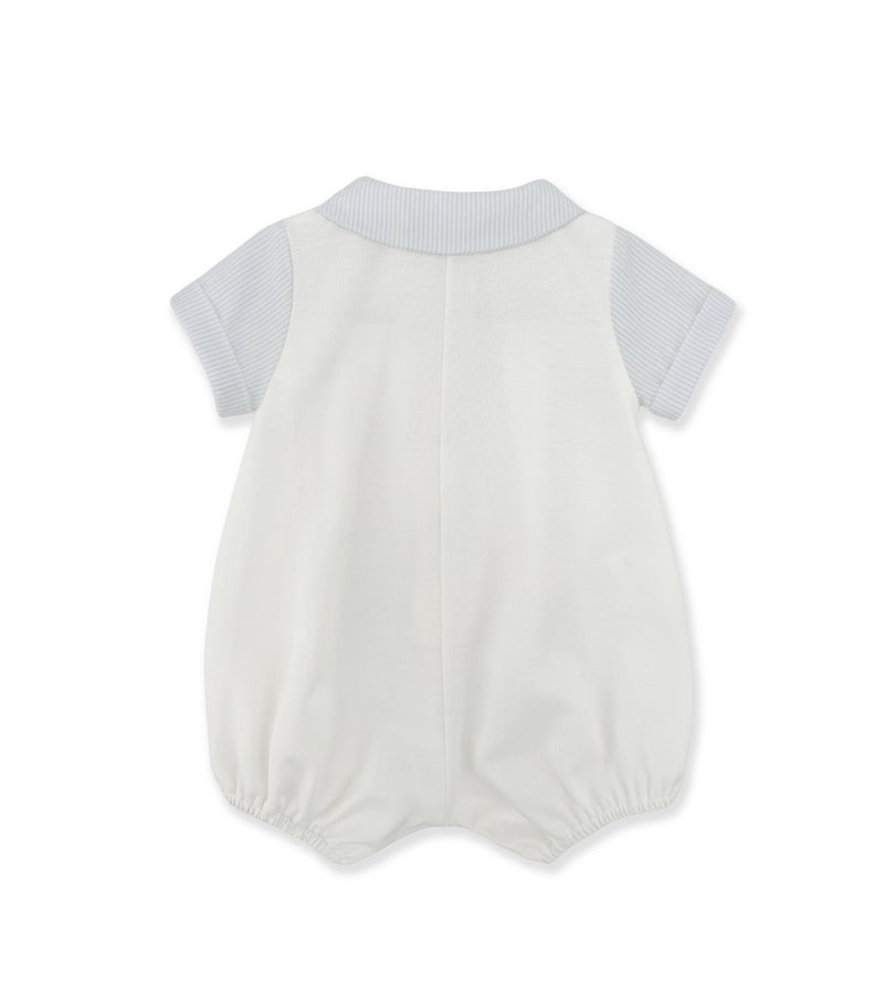La Stupenderia WHITE AND BLUE ONESIE Saldi