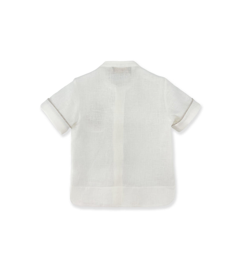 La Stupenderia CAMICIA LINO BIANCO Nuova