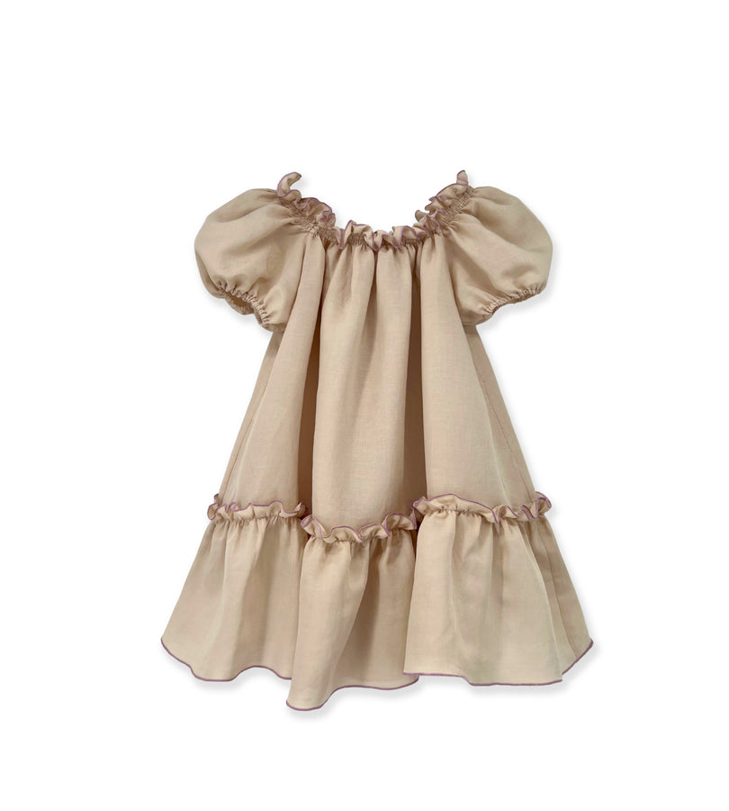 La Stupenderia BEIGE LINEN DRESS Italia