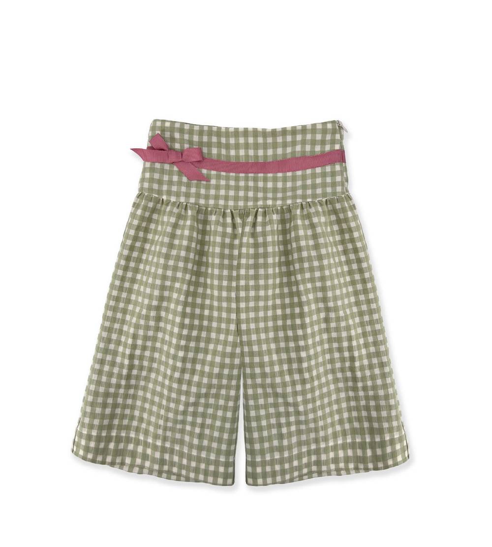 La Stupenderia PANTALONE VICHY VERDE In Linea