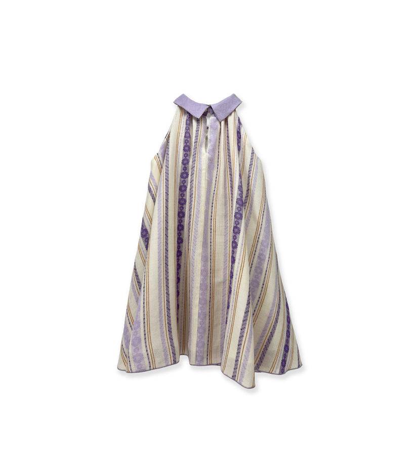 La Stupenderia BEIGE AND LILAC DRESS Qualità