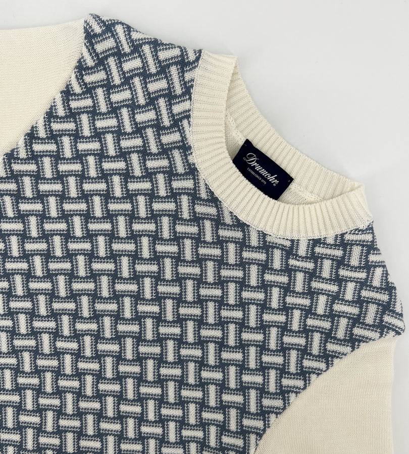 La Stupenderia WHITE AND BLUE KNIT SWEATER Promozione