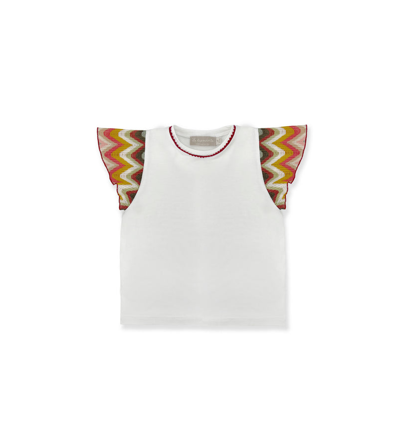 La Stupenderia T-SHIRT BIANCA E MULTICOLOR Acquista Ora