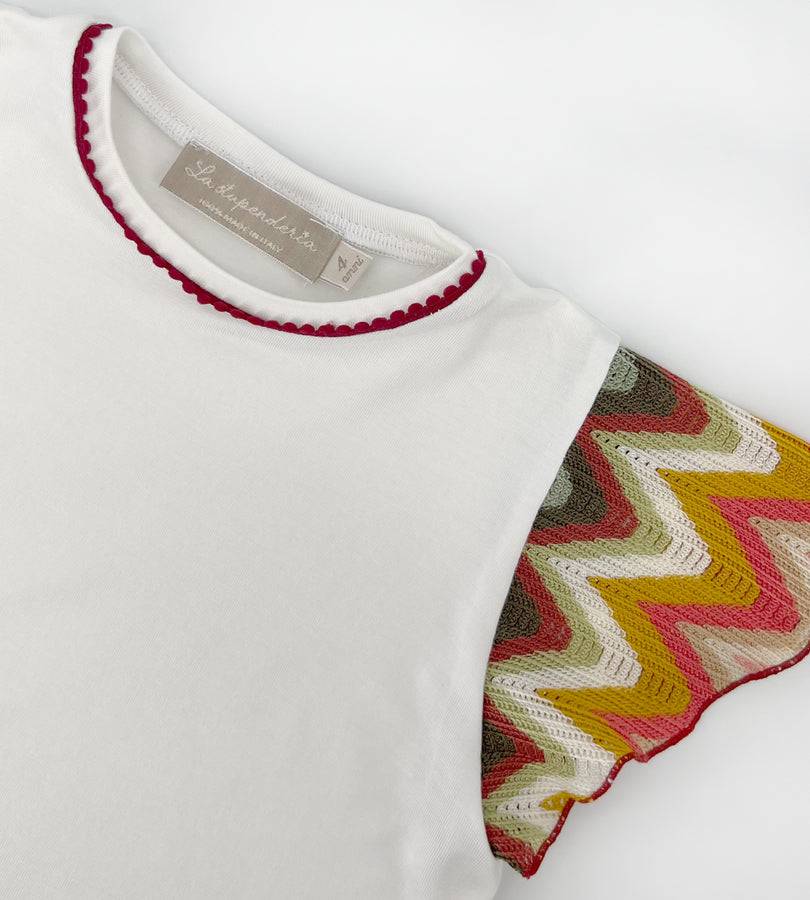 La Stupenderia T-SHIRT BIANCA E MULTICOLOR Acquista Ora