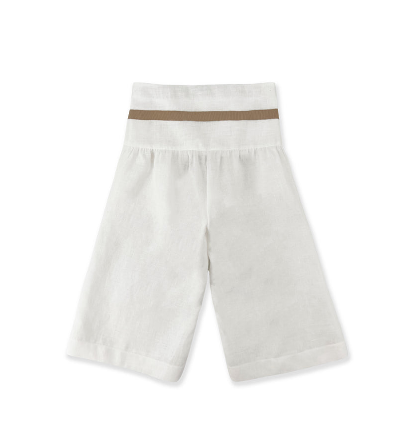 La Stupenderia PANTALONE PALAZZO BIANCO In Vendita