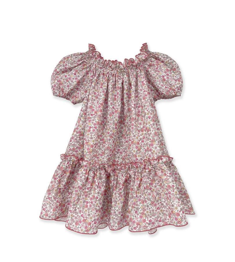 La Stupenderia FLORAL DRESS WITH GREEN BOW Vendita Calda