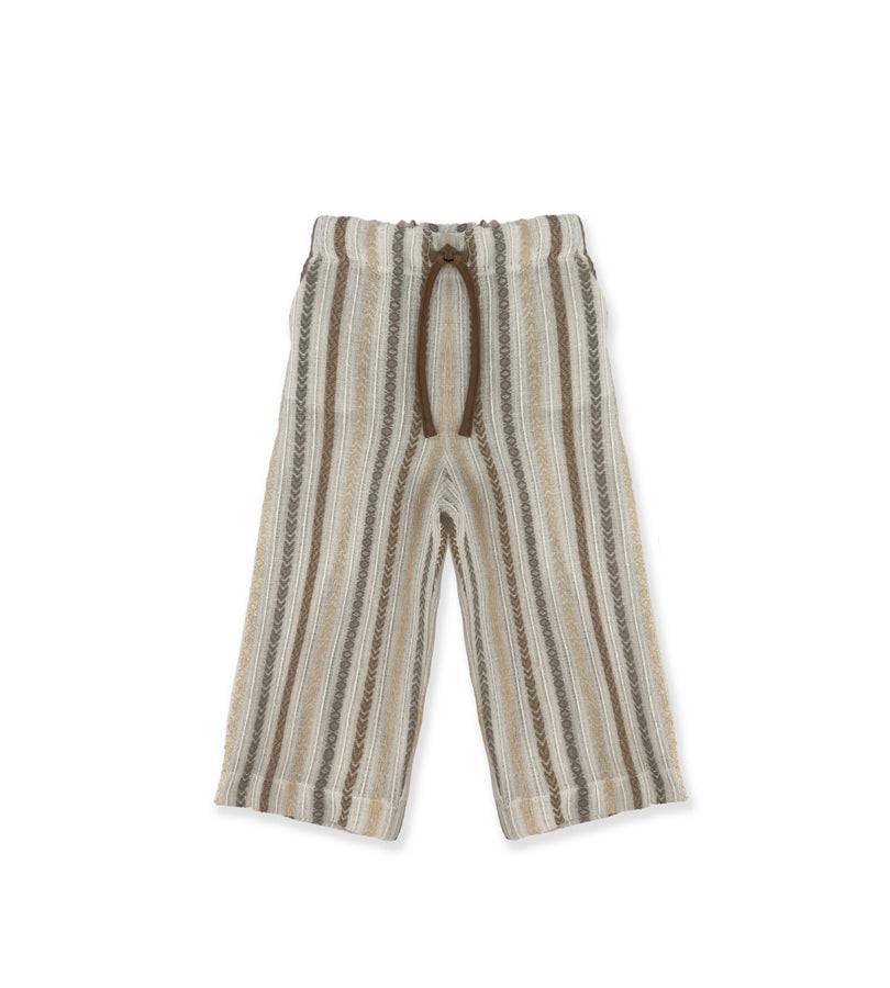 La Stupenderia PANTALONE A RIGHE BEIGE In Saldo