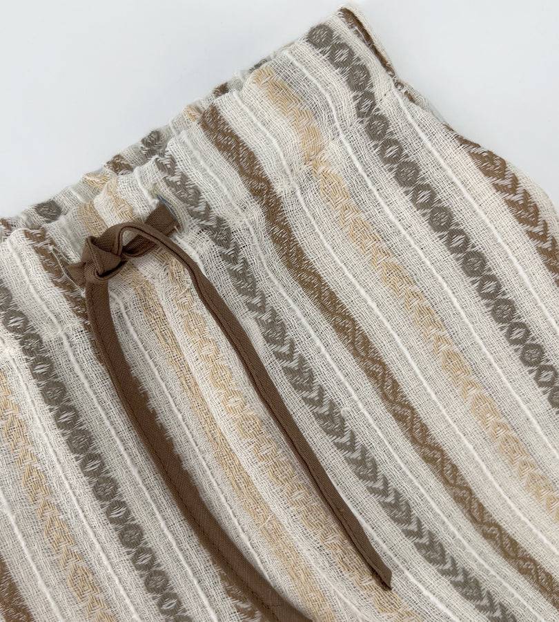 La Stupenderia PANTALONE A RIGHE BEIGE In Saldo