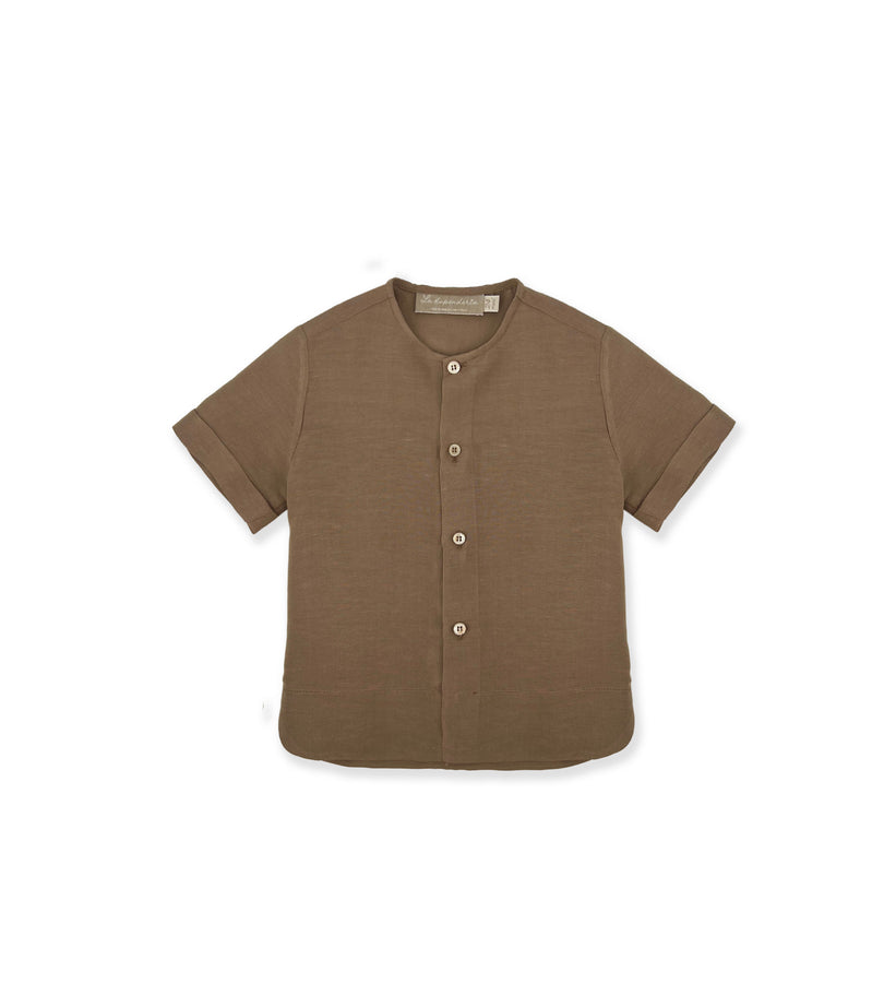La Stupenderia CAMICIA LINO BISCOTTO Nuova