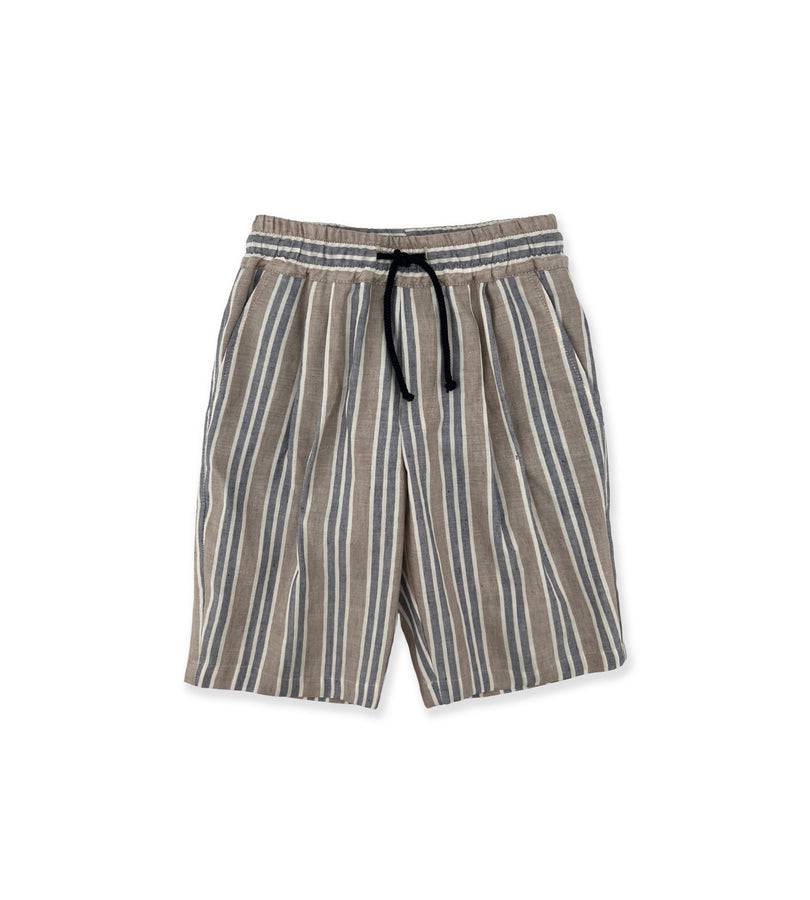 La Stupenderia BEIGE-BLUE STRIPED SHORTS Italia