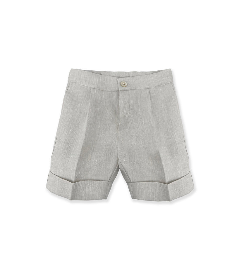 La Stupenderia TAUPE LINEN SHORTS Novità