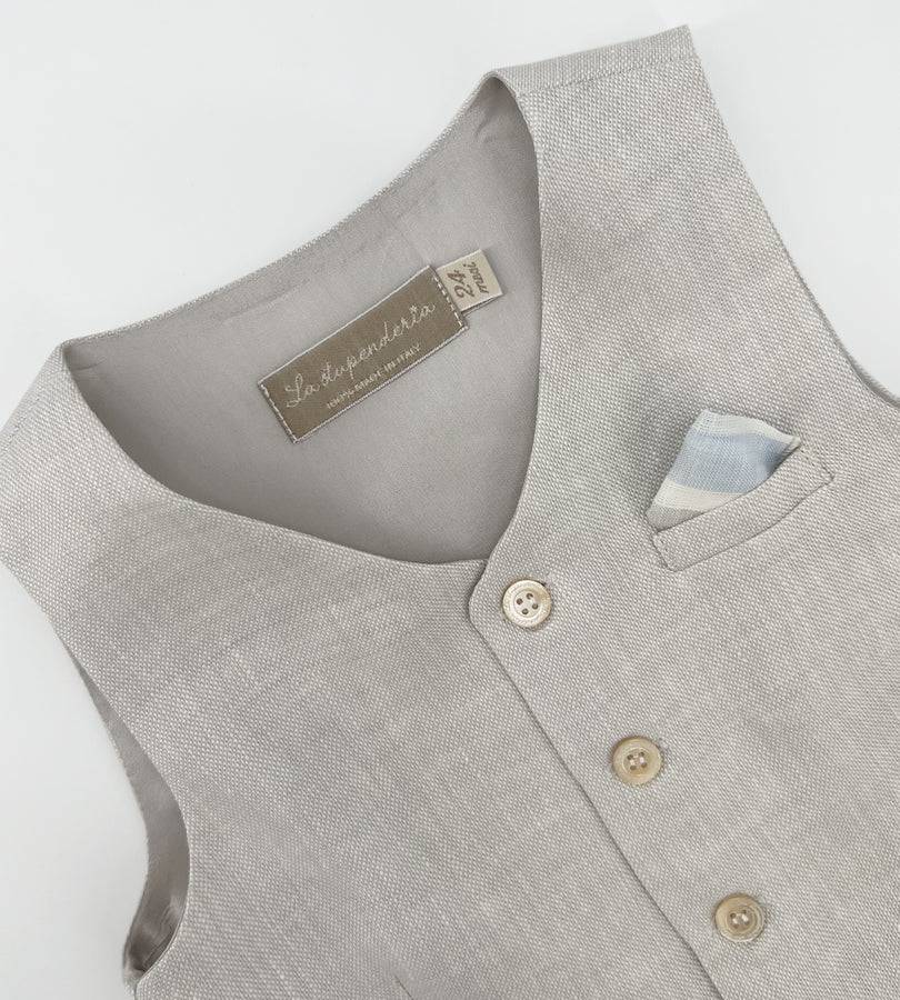 La Stupenderia BEIGE LINO VEST Presa