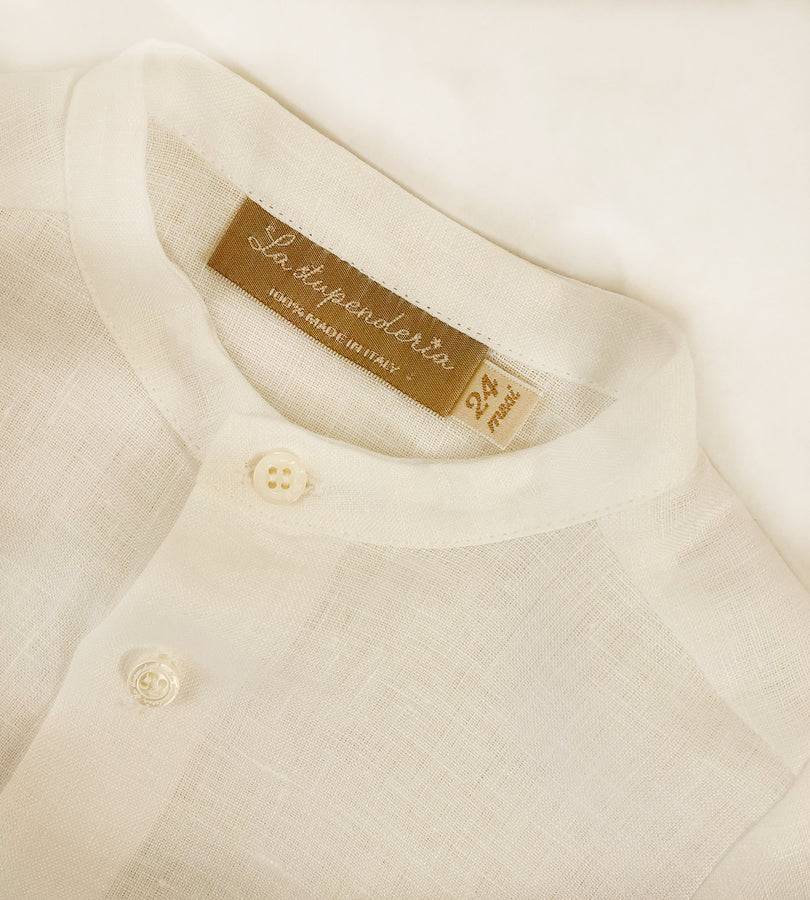 La Stupenderia WHITE LINEN SHIRT Offerta