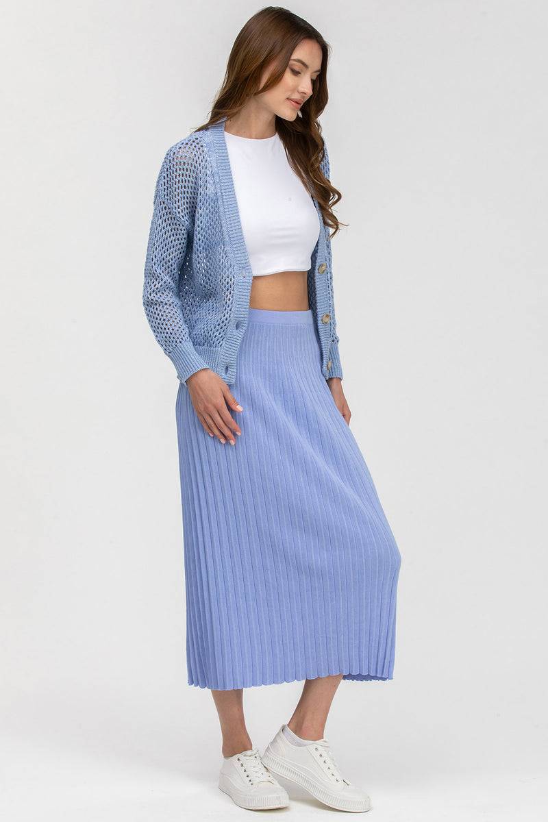Pietro Brunelli MACY | Cardigan Azzurro con Bottoni Negozio