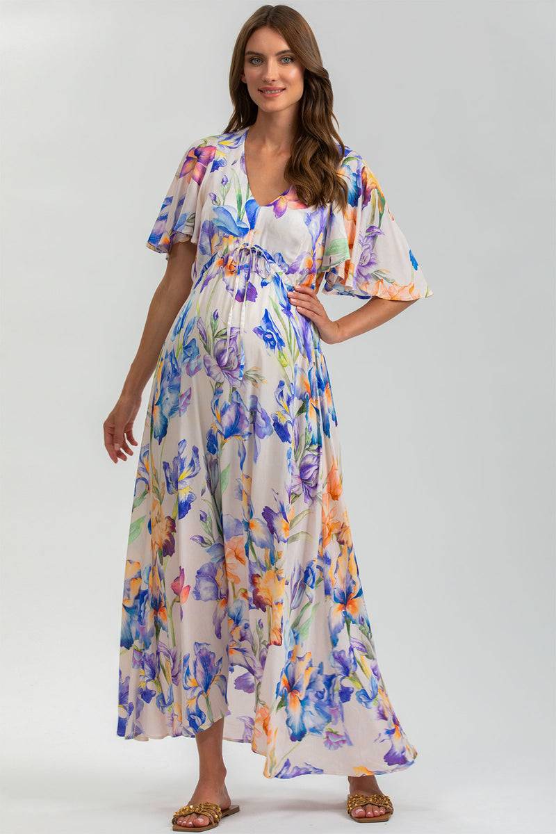 Pietro Brunelli VALENTINA QA30 | Maxi Abito Premaman Stampato Moda