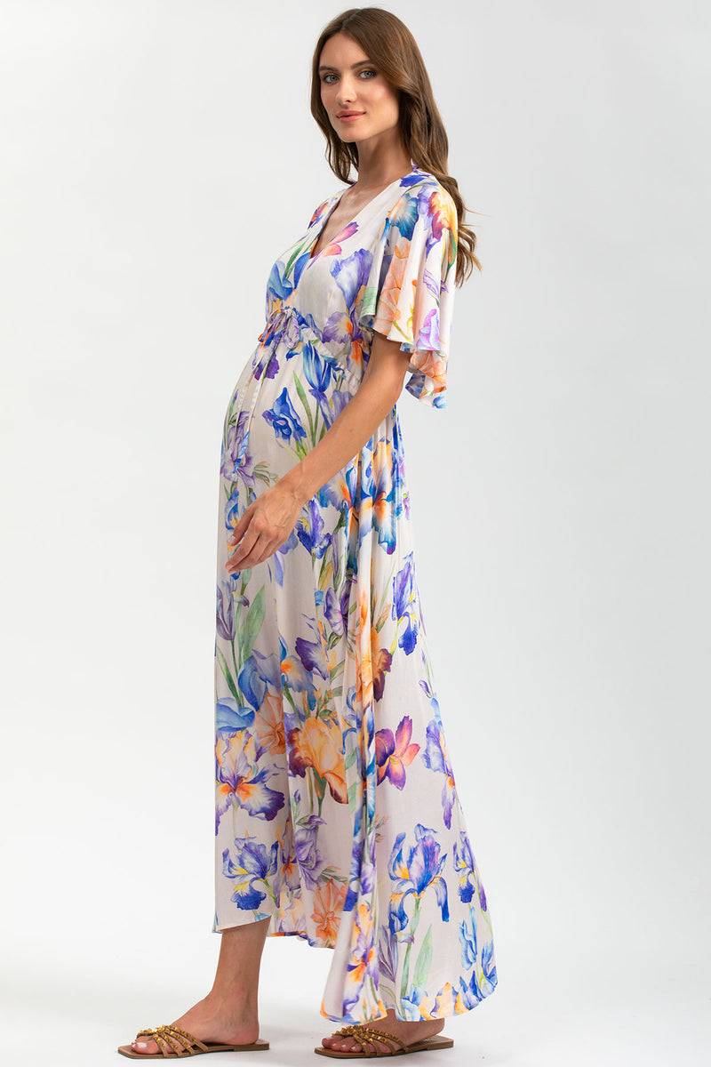 Pietro Brunelli VALENTINA QA30 | Maxi Abito Premaman Stampato Moda