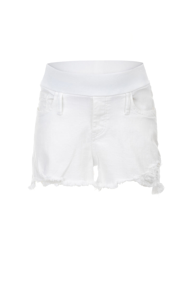 Pietro Brunelli ORIGINAL SHORTS | Pantaloncini Premaman in Denim Bianco Qualità Garantita