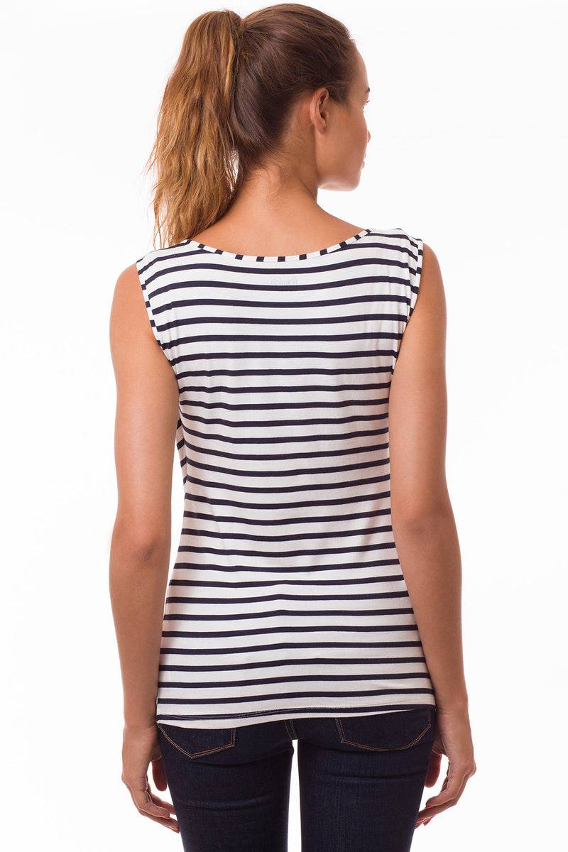 Pietro Brunelli MARIE | Top Premaman e Allattamento a Righe Blu Smanicato Fino Al -60%
