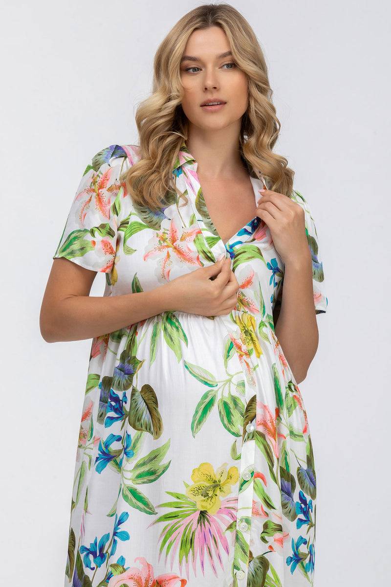Pietro Brunelli EMMA Q167 | Abito Premaman e Allattamento a Balze Shopping Online