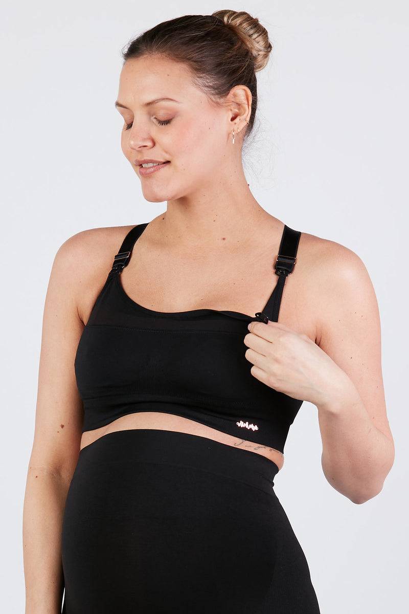 Pietro Brunelli WOMA | Reggiseno Sportivo Premaman e Allattamento Nero Sconto