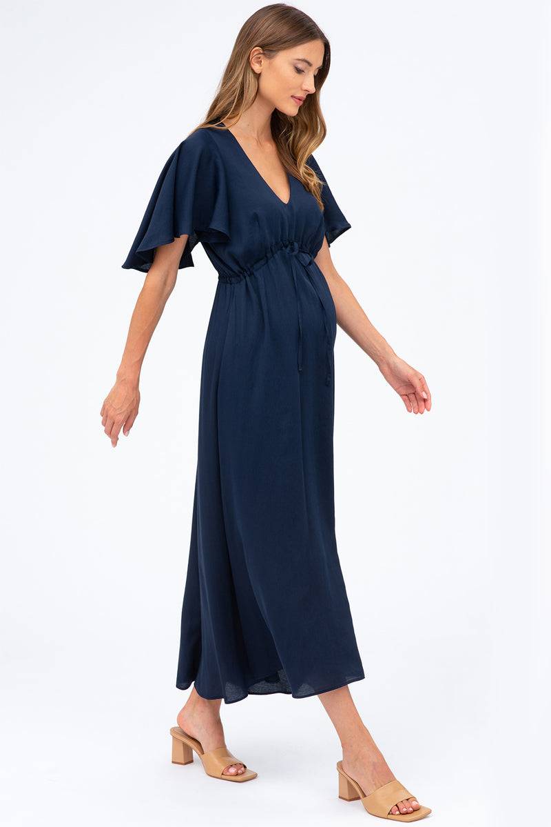 Pietro Brunelli VALENTINA | Maxi Abito Premaman Navy Moda