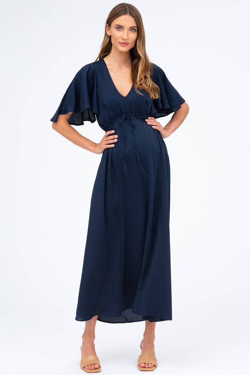 Pietro Brunelli VALENTINA | Maxi Abito Premaman Navy Moda