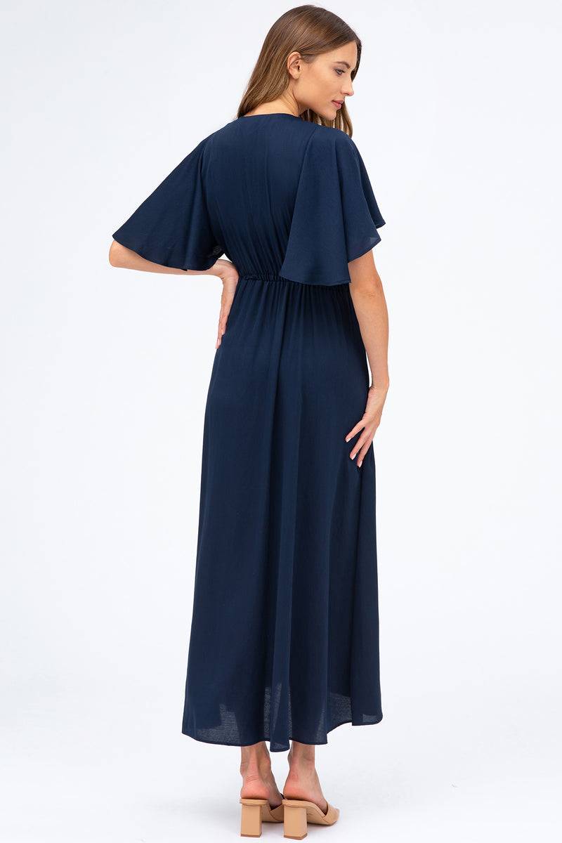 Pietro Brunelli VALENTINA | Maxi Abito Premaman Navy Moda