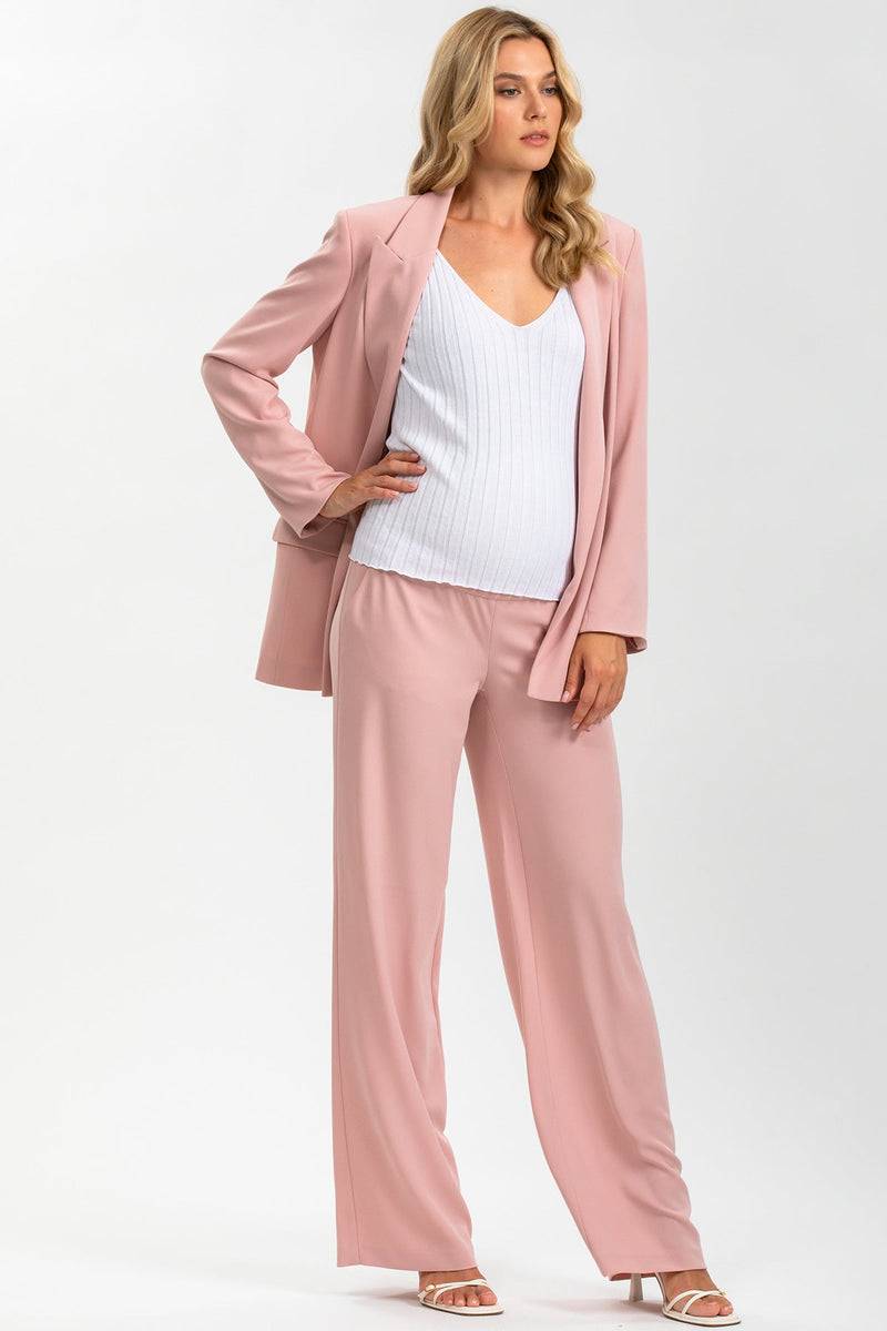 Pietro Brunelli JANE SET | Set Giacca e Pantalone Premaman Rosa Soddisfazione Garantita