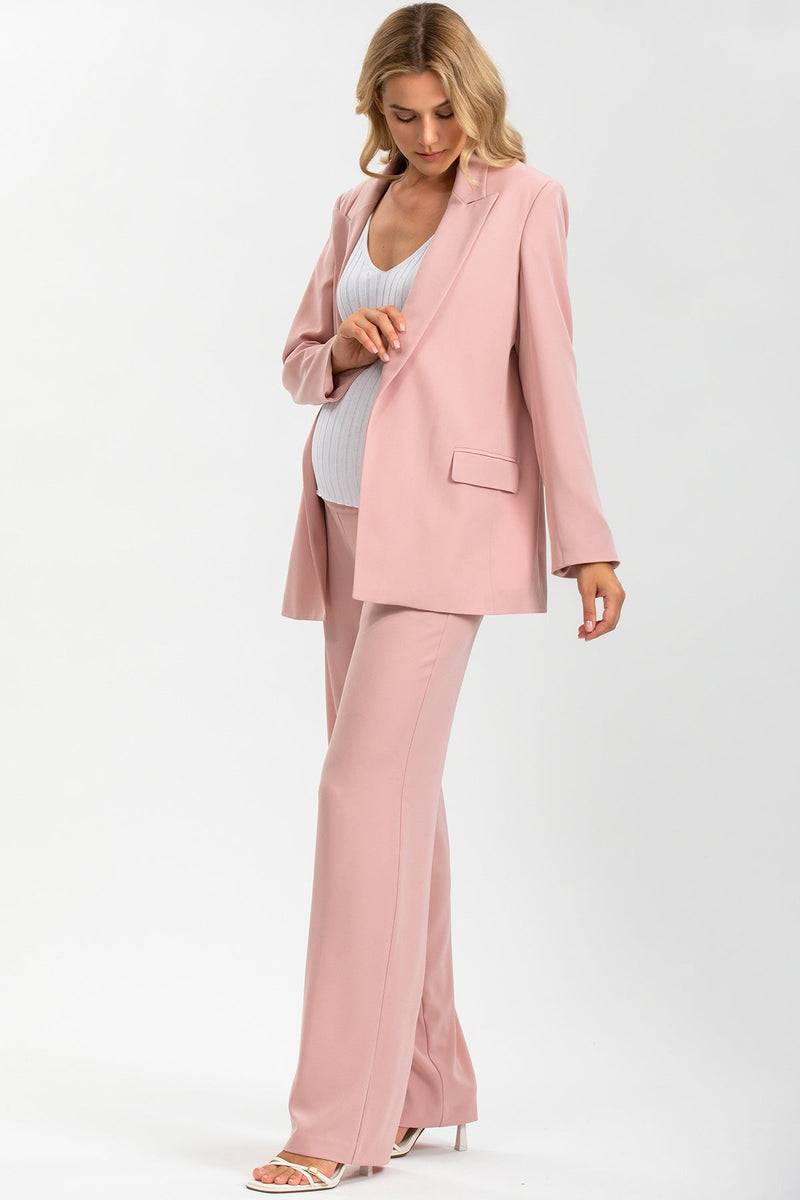 Pietro Brunelli JANE SET | Set Giacca e Pantalone Premaman Rosa Soddisfazione Garantita