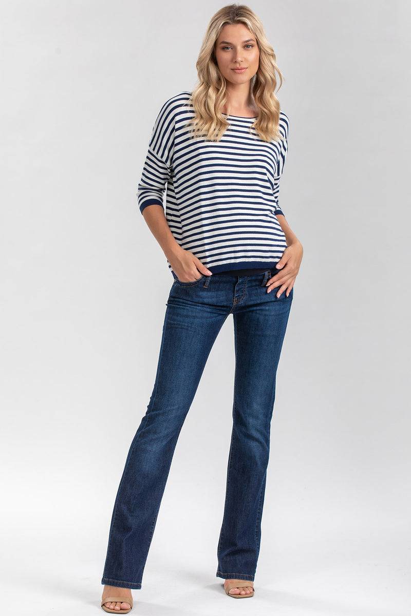 Pietro Brunelli SLIM BOOTCUT WA11 | Jeans Premaman con Gamba Leggermente Svasata