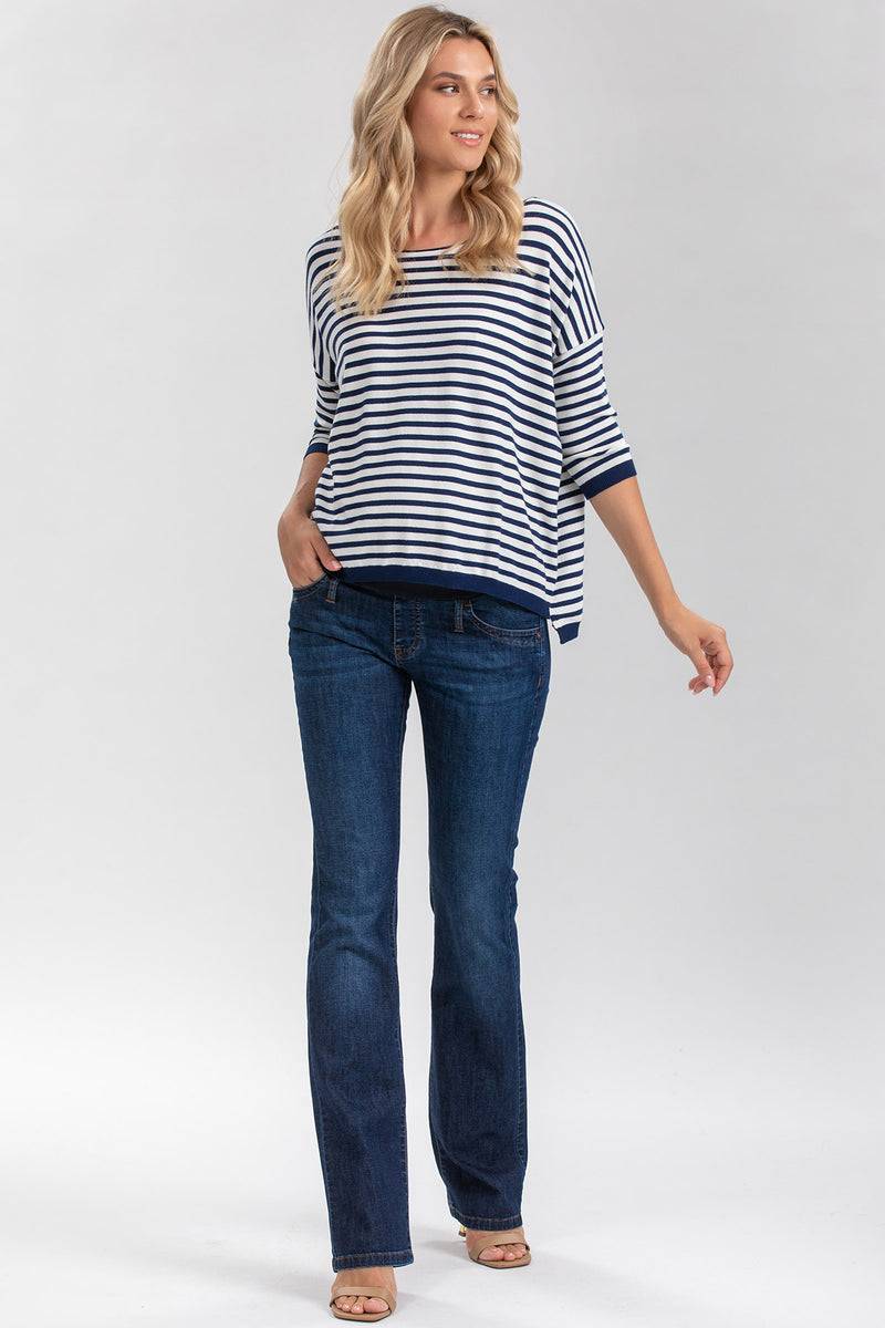 Pietro Brunelli SLIM BOOTCUT WA11 | Jeans Premaman con Gamba Leggermente Svasata Negozi Online