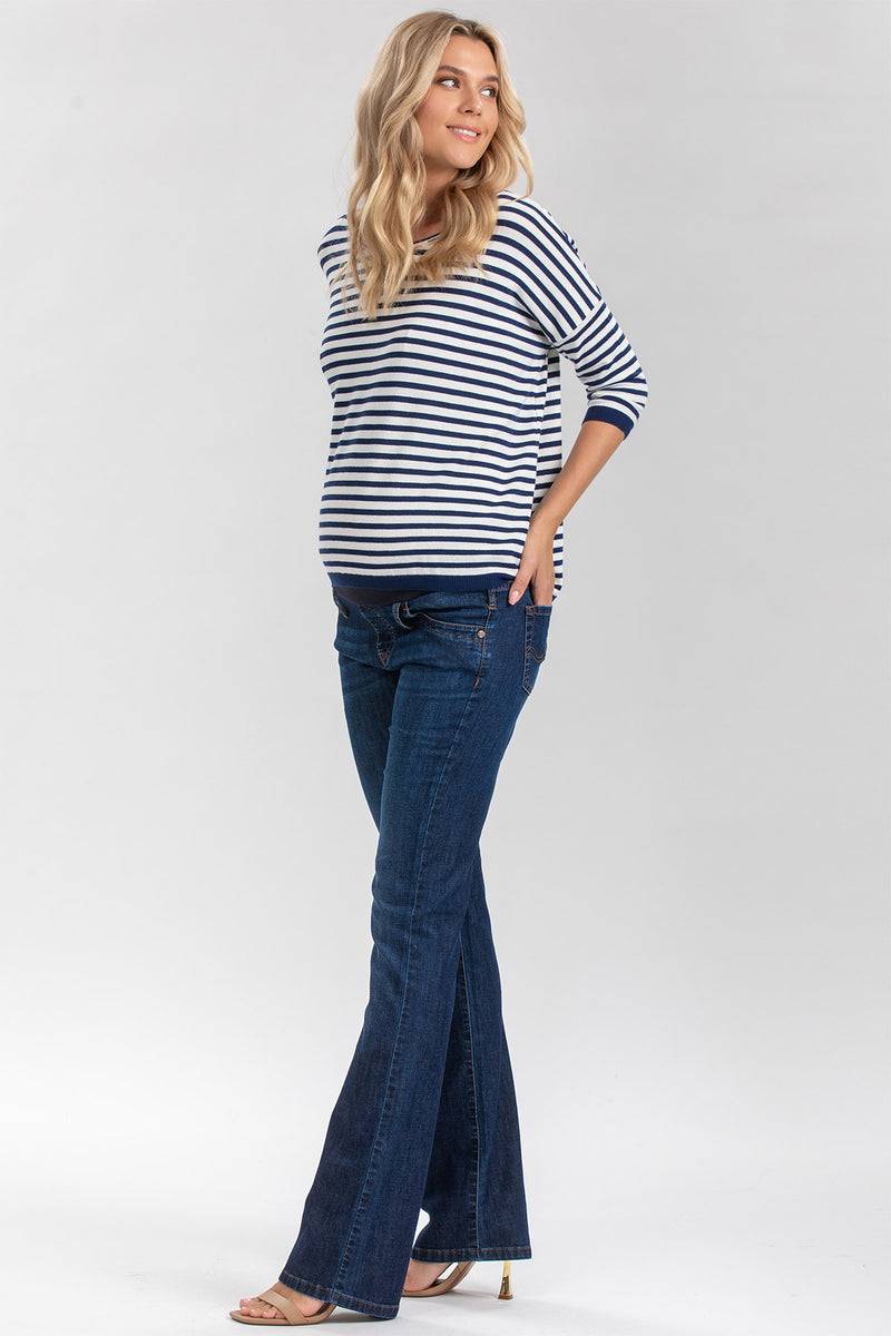 Pietro Brunelli SLIM BOOTCUT WA11 | Jeans Premaman con Gamba Leggermente Svasata Negozi Online