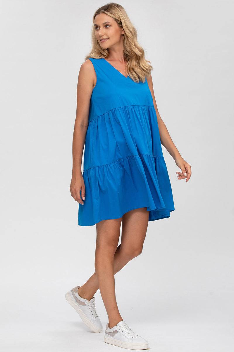Pietro Brunelli MELODY | Abito Blu in Cotone con scollo a V Fino Al -60%