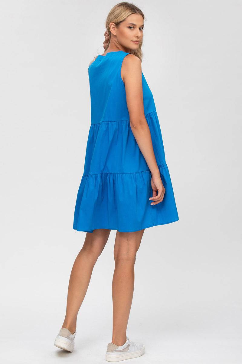 Pietro Brunelli MELODY | Abito Blu in Cotone con scollo a V Fino Al -60%