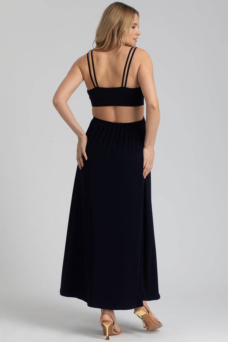 Pietro Brunelli SELENA | Abito Premaman da Sera Blu Scuro con Cut-Out Affare Del Giorno